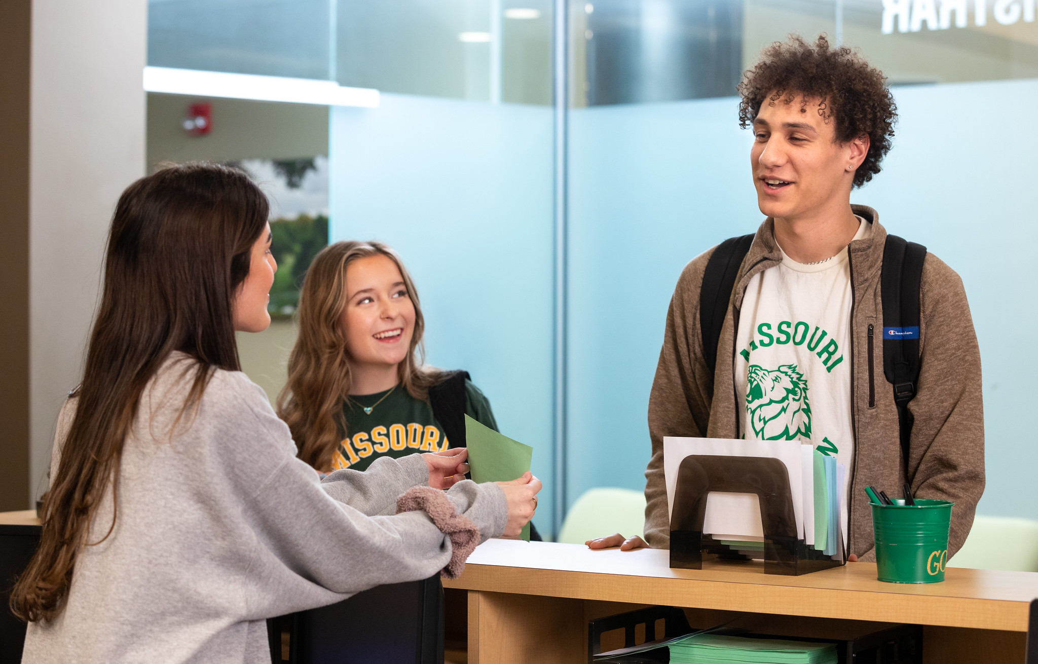 students with staff 