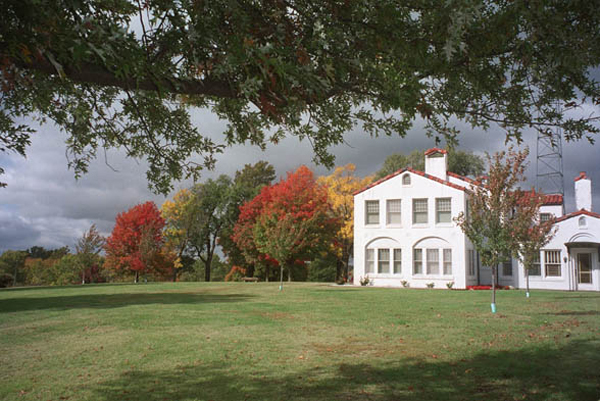 distance shot of mansion 