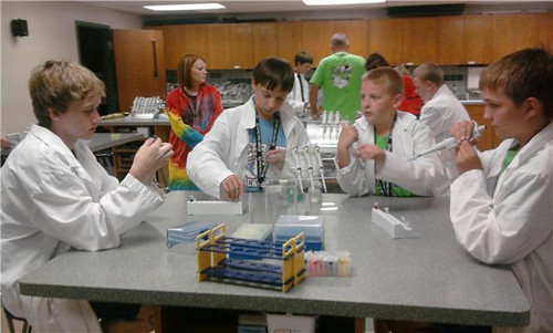 A group of Talent Search students at the Greenbush Center.