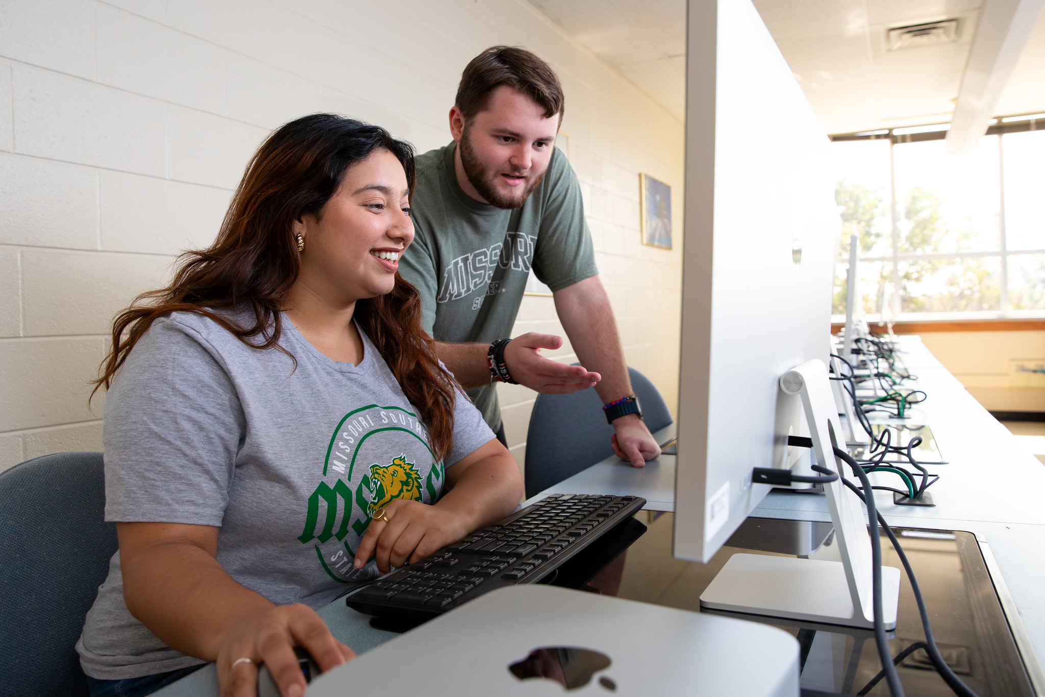 students at computer