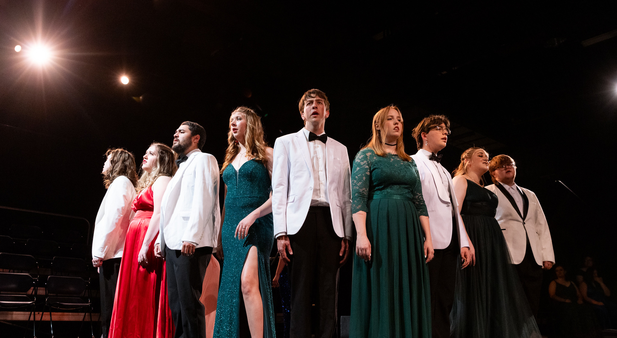music students performing on stage