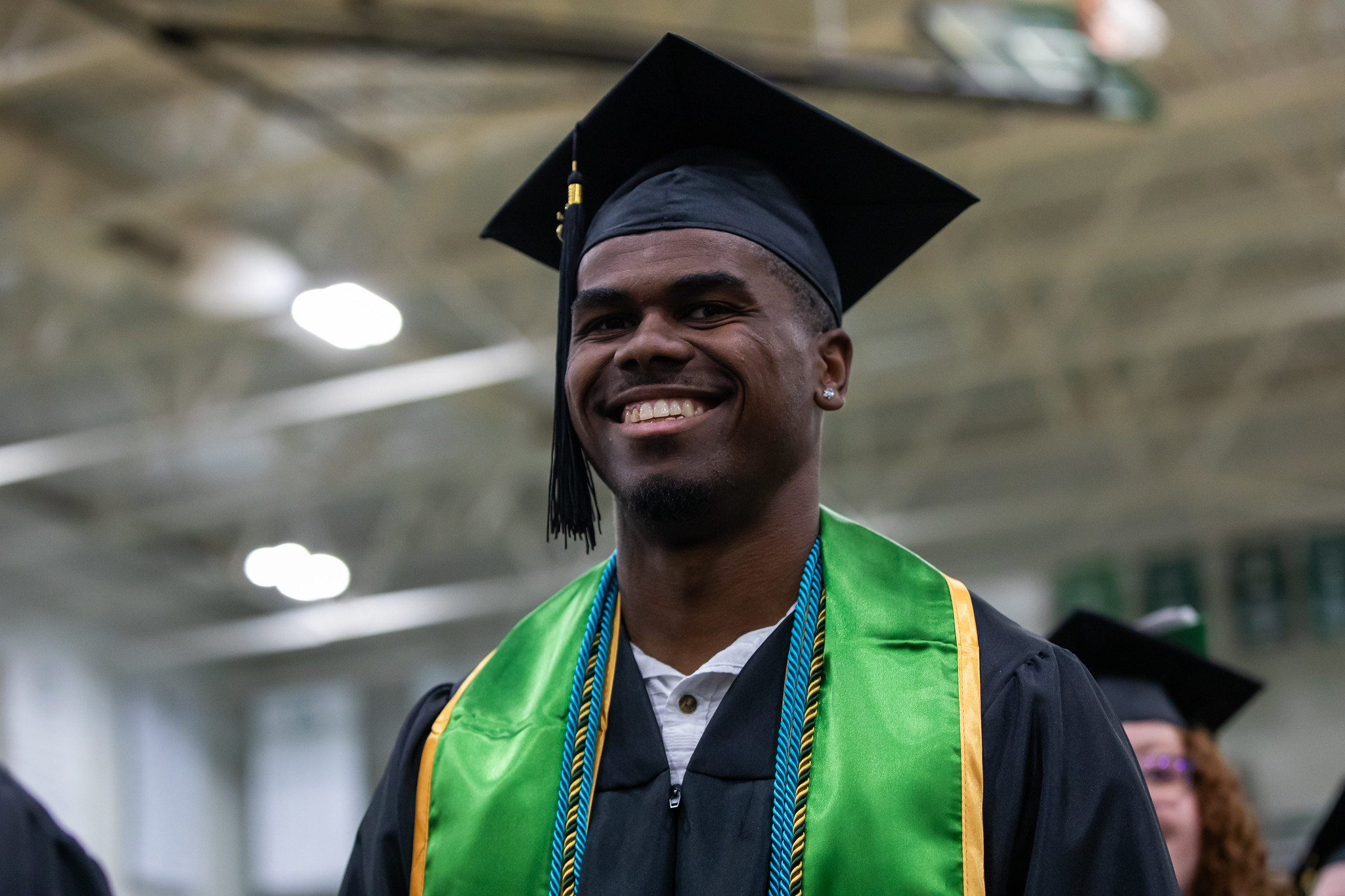 MSSU student at commencement 
