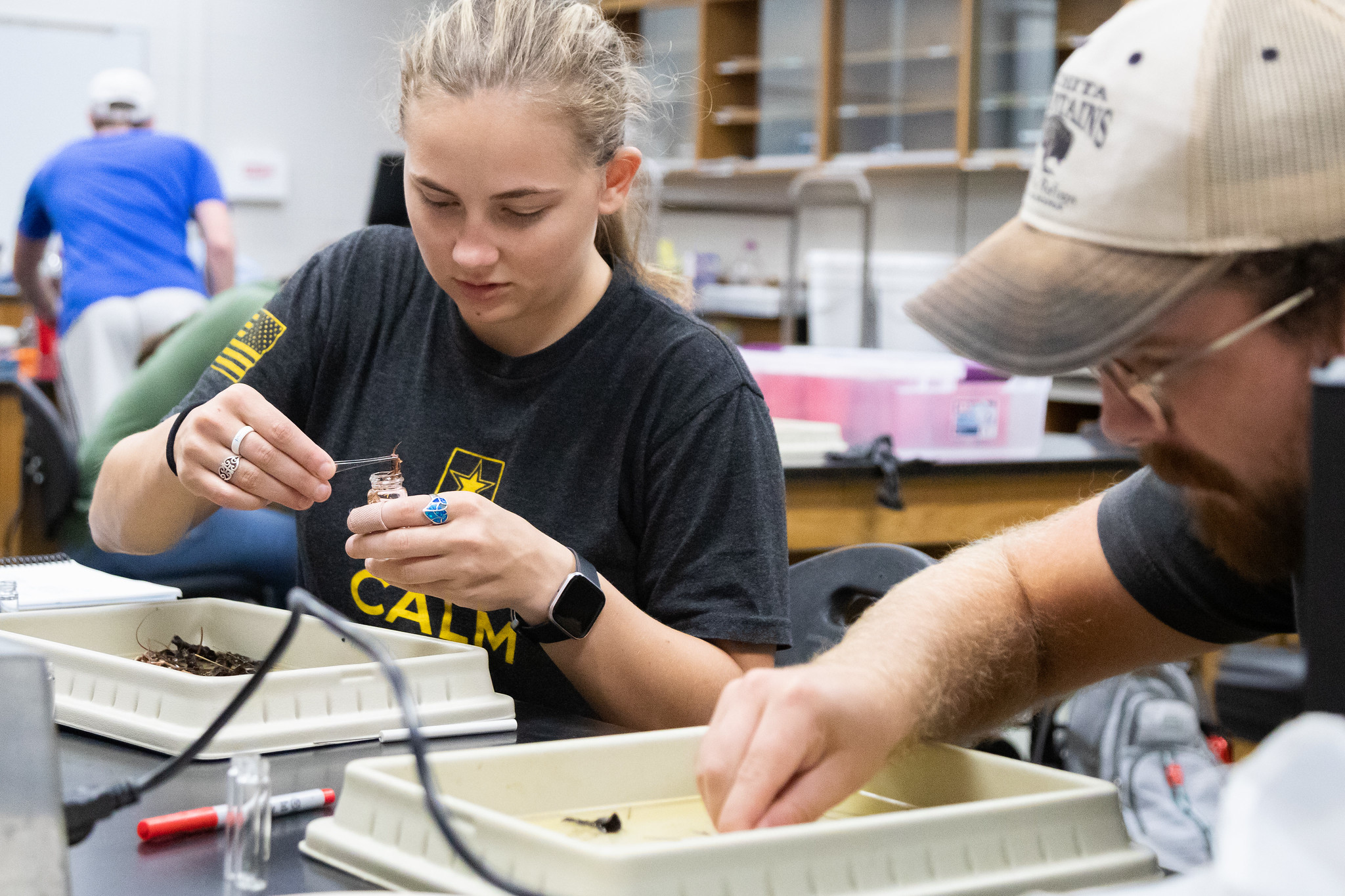 biology students in lab 