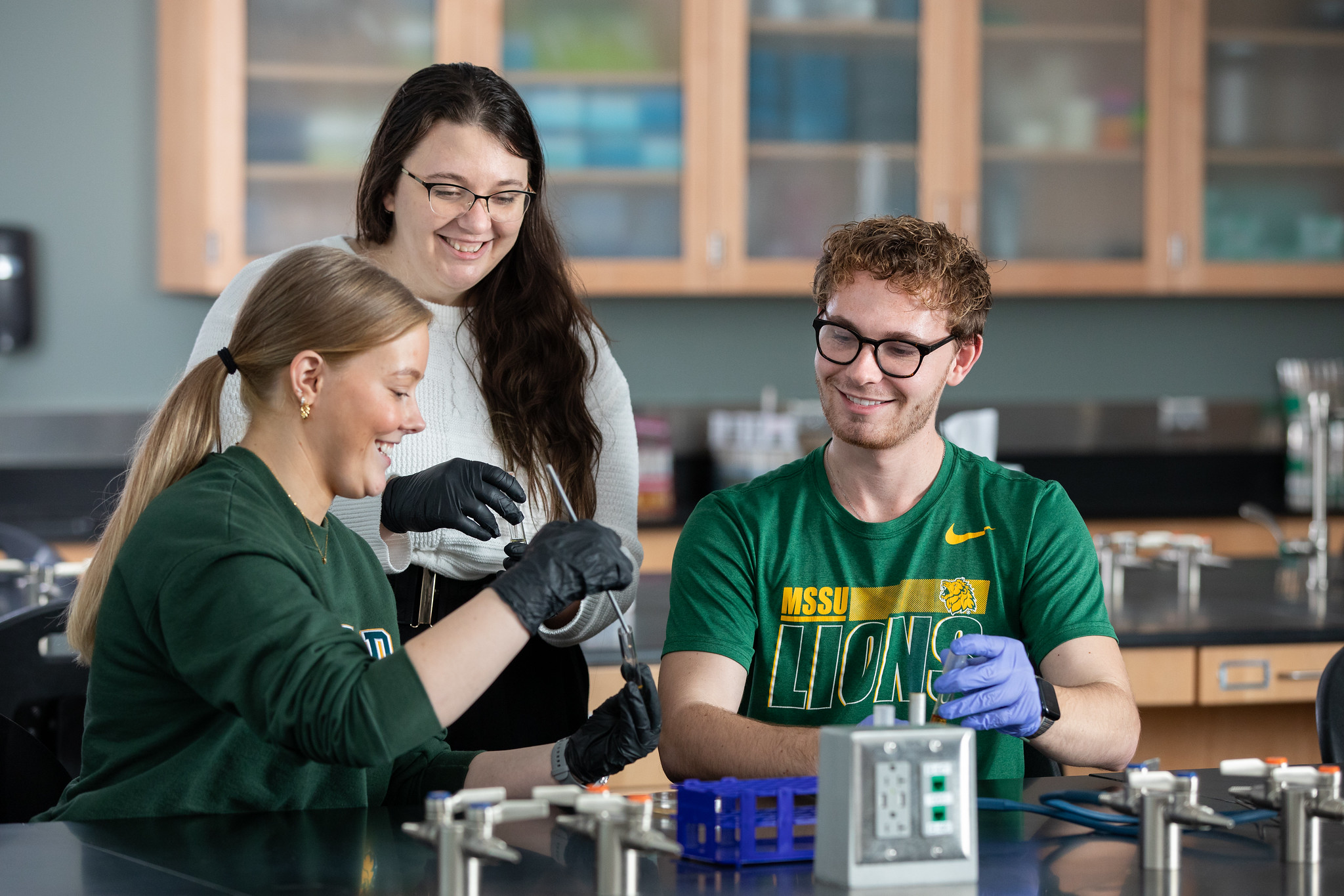 biology students at MSSU