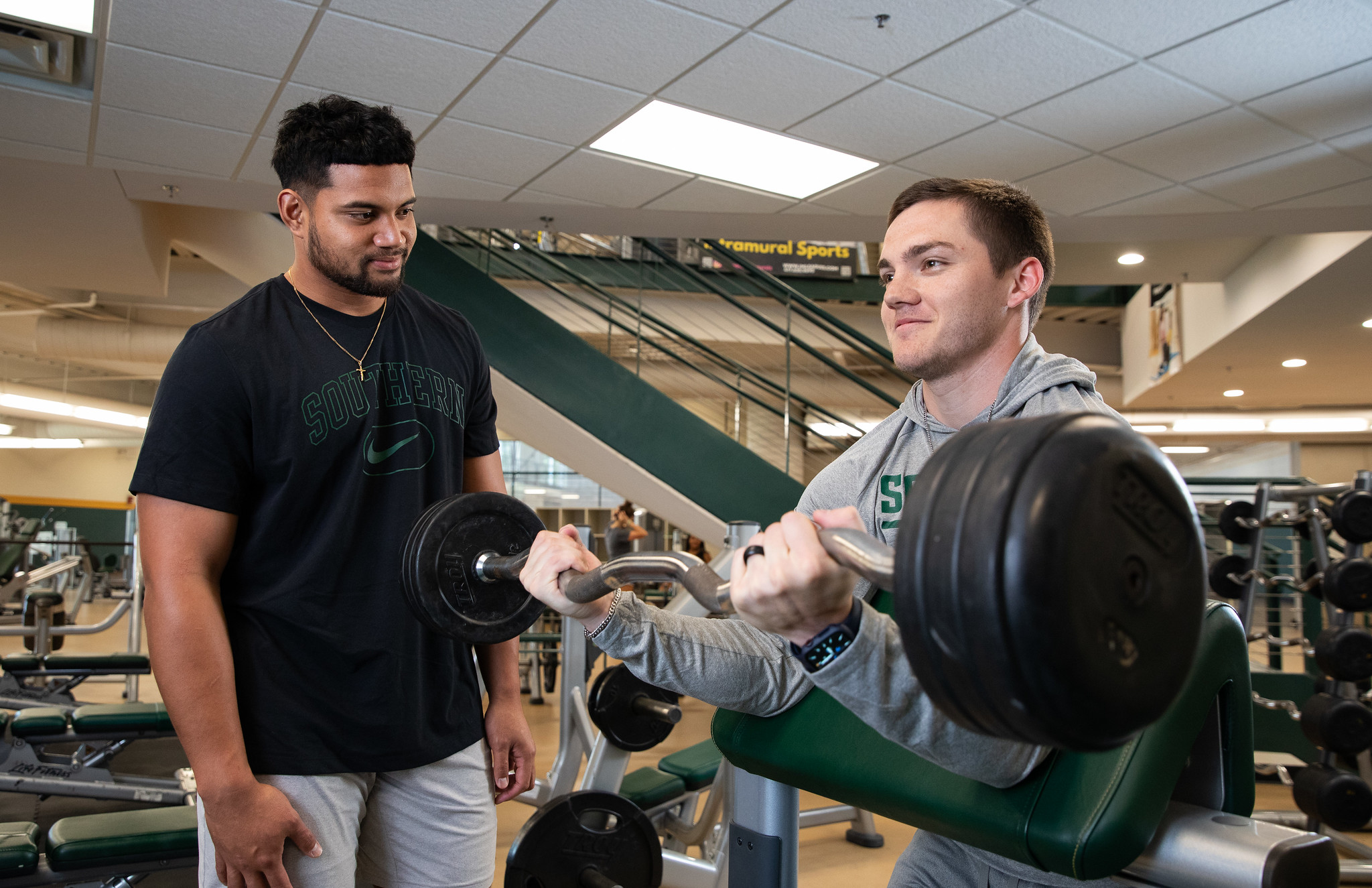 MSSU students at Biemdeik Gym 