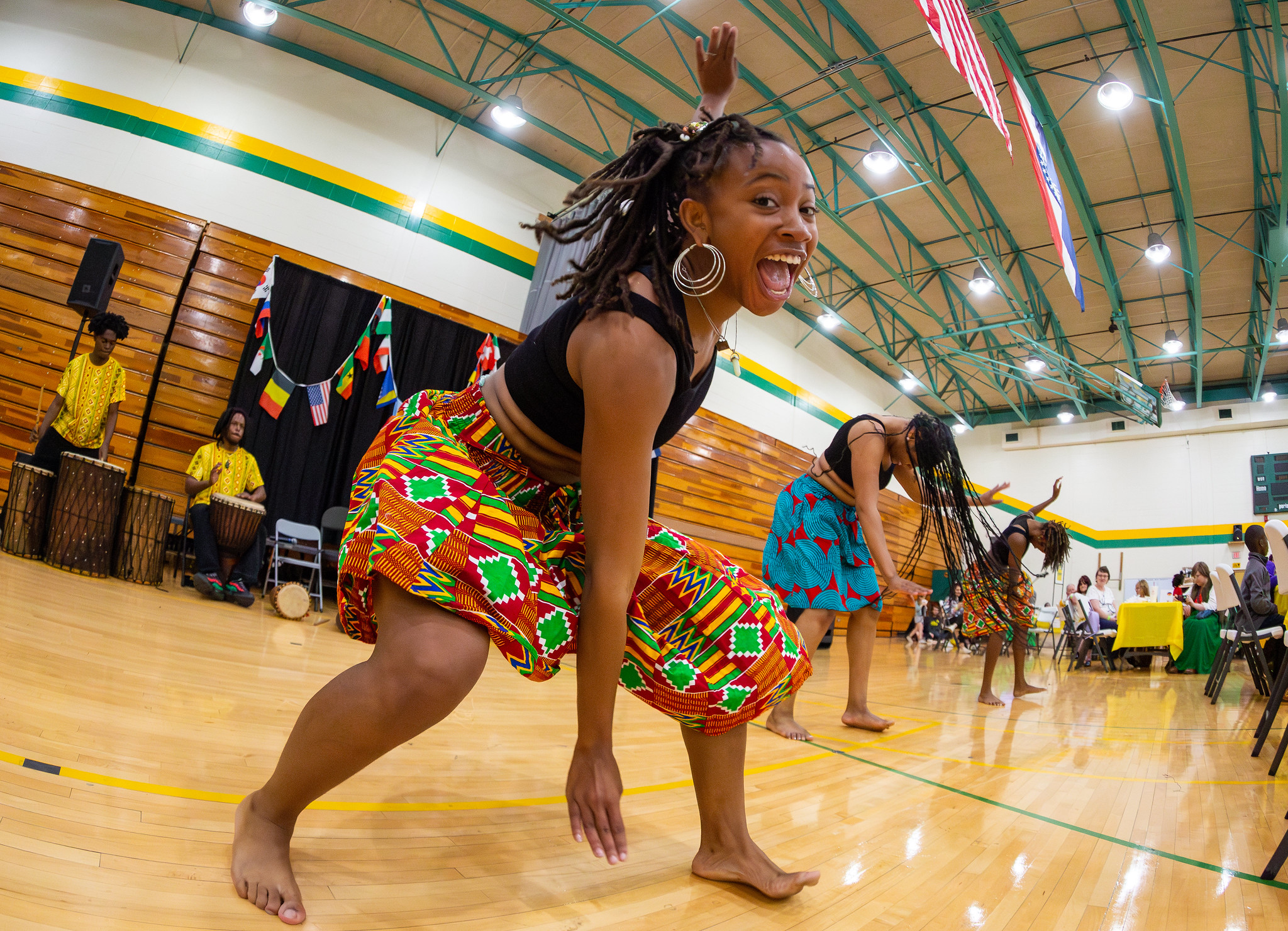 woman at world music and cuisine festival 