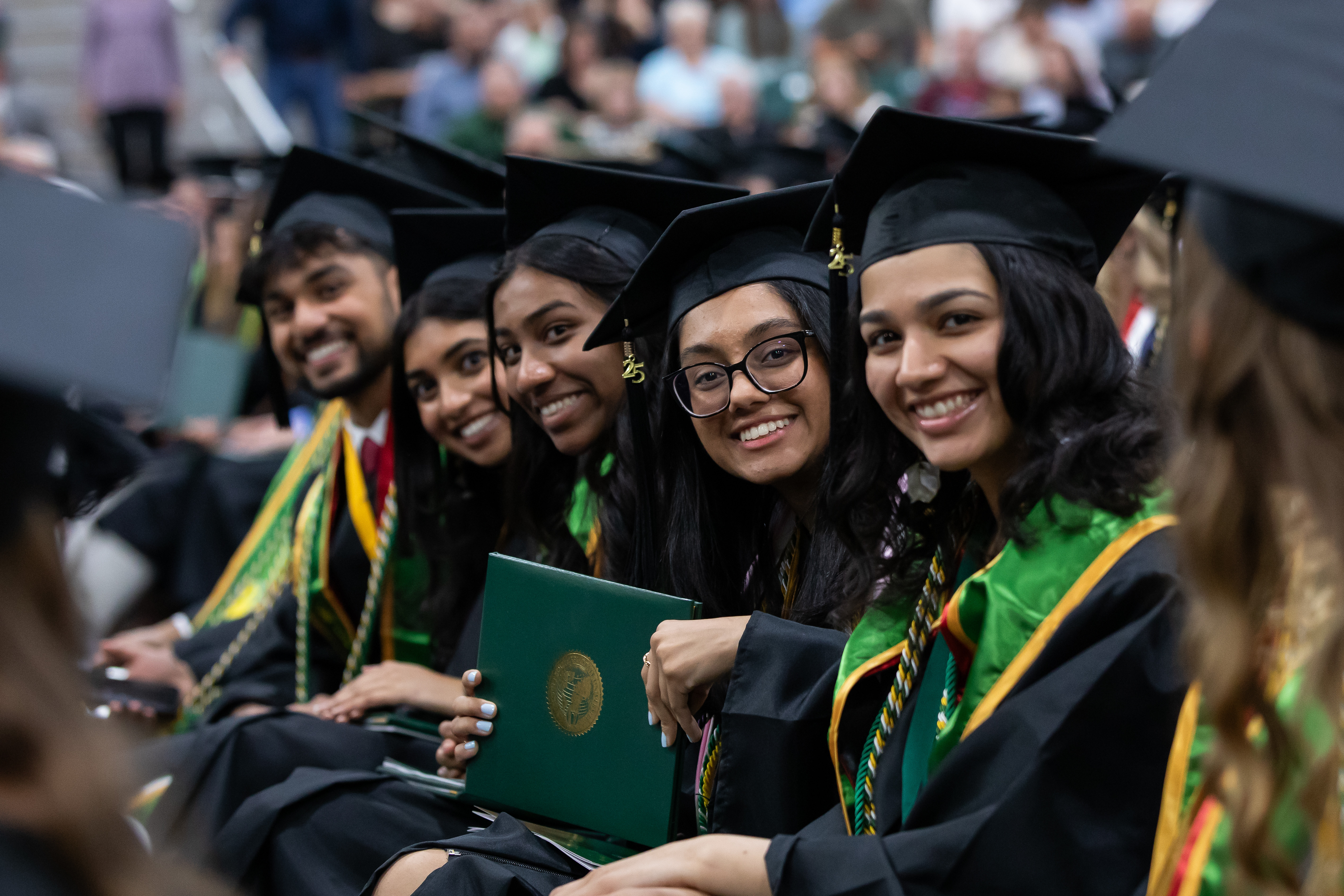 students graduating