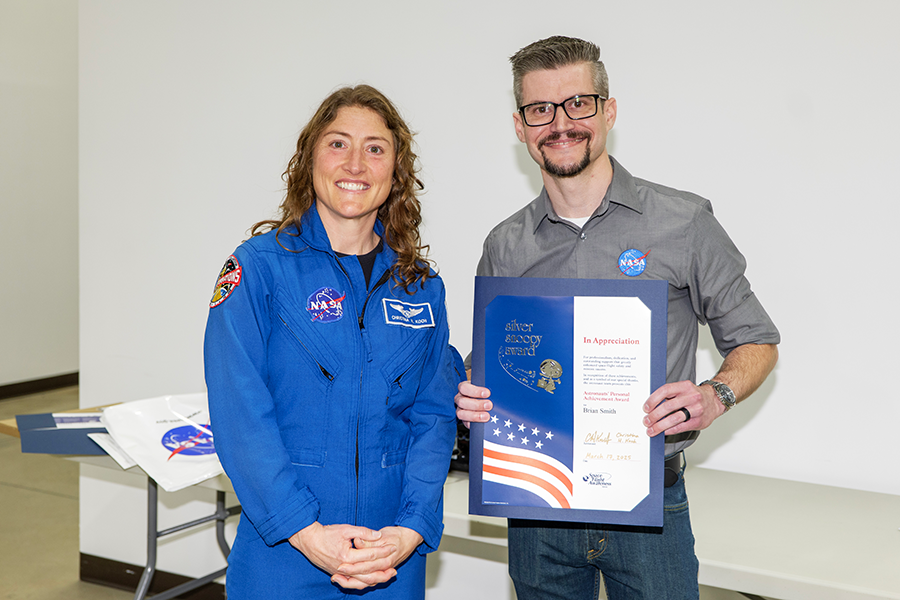 Graduate student Brian Smith awarded Silver Snoopy for remarkable aerospace work