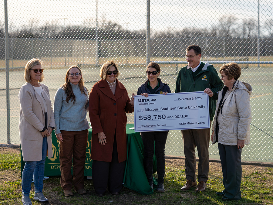 MSSU Celebrates Completion of Tennis Court Renovations with Ribbon-Cutting Ceremony