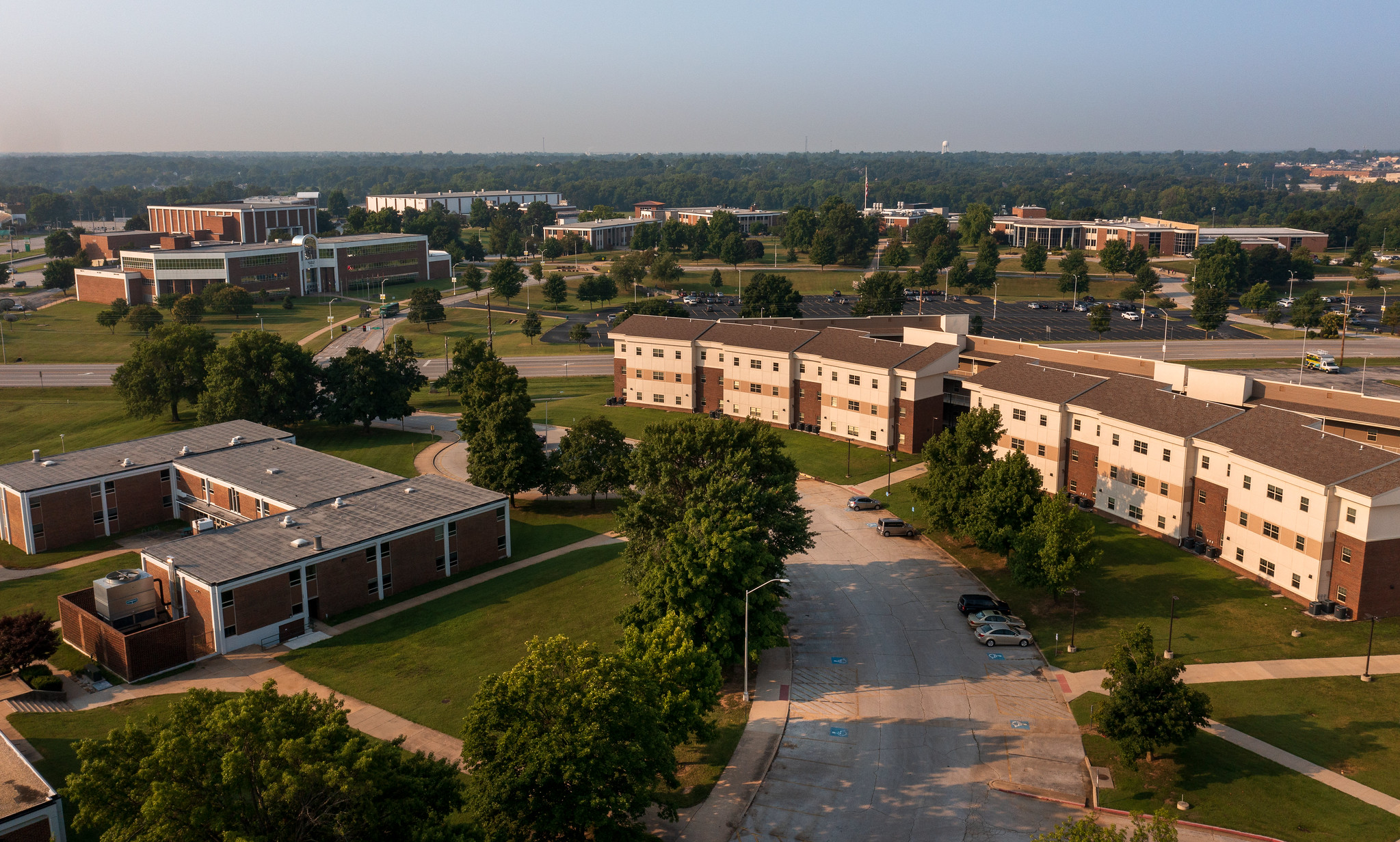 Residence Life at MSSU aerial shot