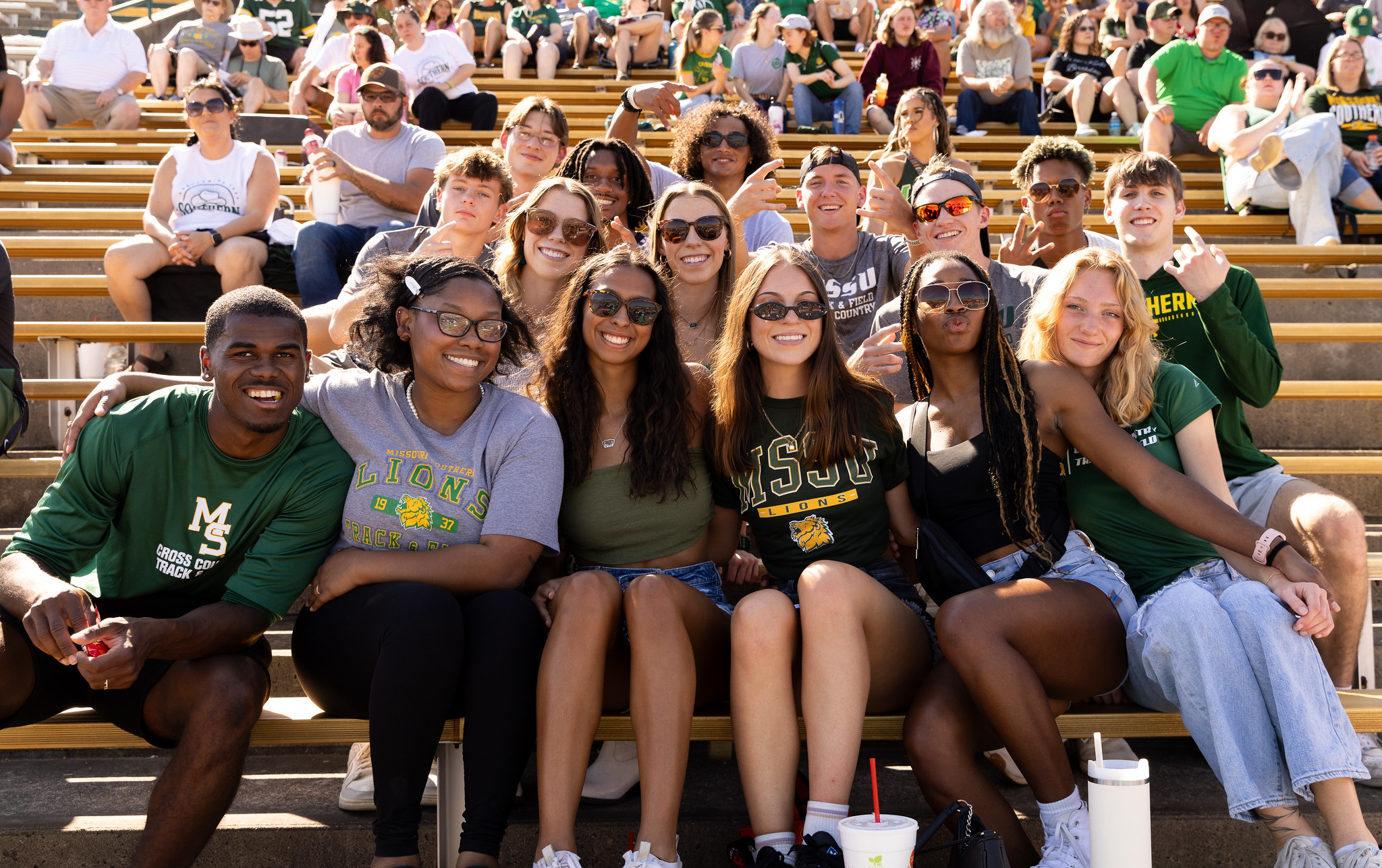MSSU students at Fred G. Hughes Stadium 